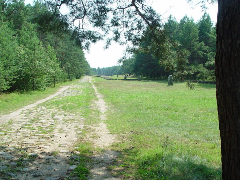 Treblinka former rail path